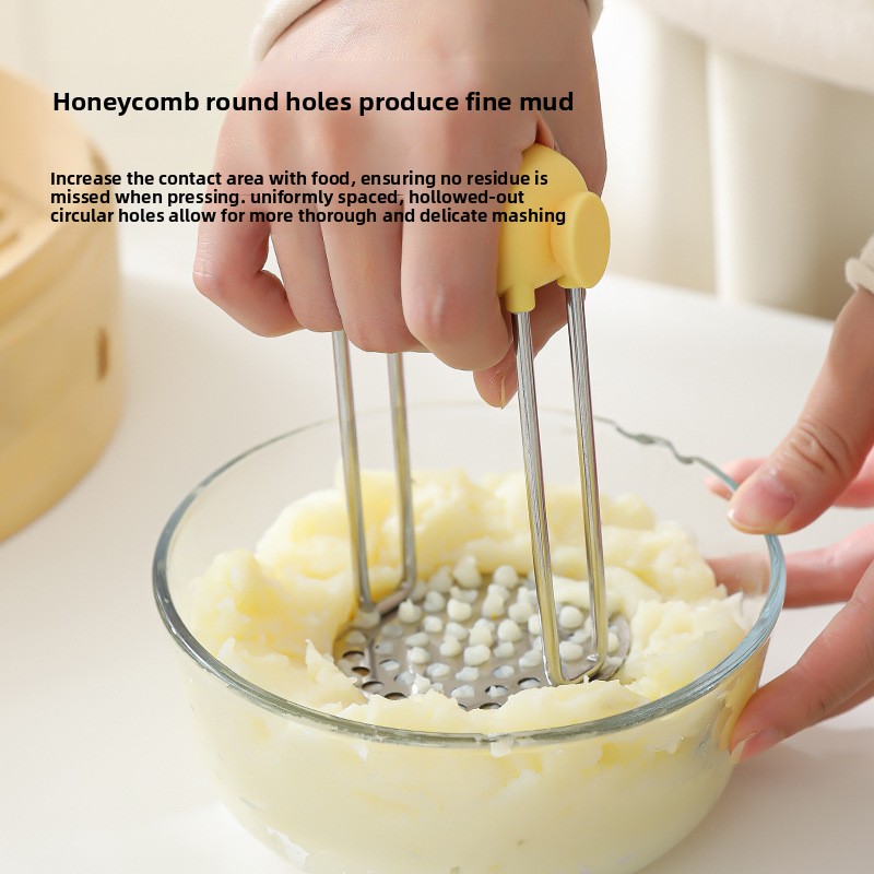 Baby Food With Avocado - Potato puree press, baby food, stainless