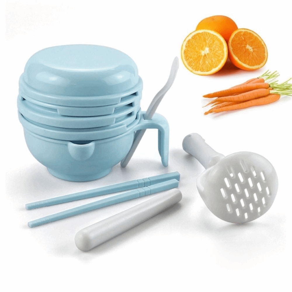 Baby Food Grater - Solid color Baby Food Grinding Bowl
