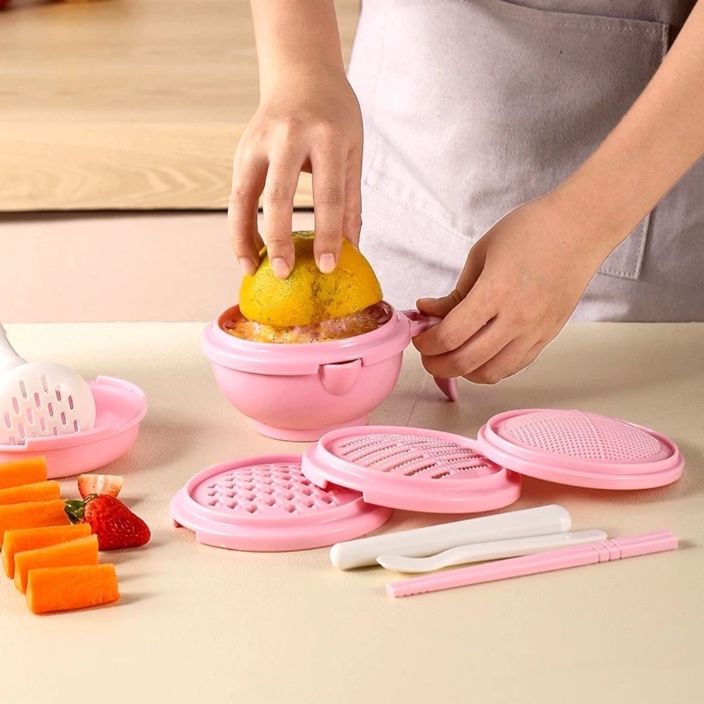 Baby Food Grater - Solid color Baby Food Grinding Bowl