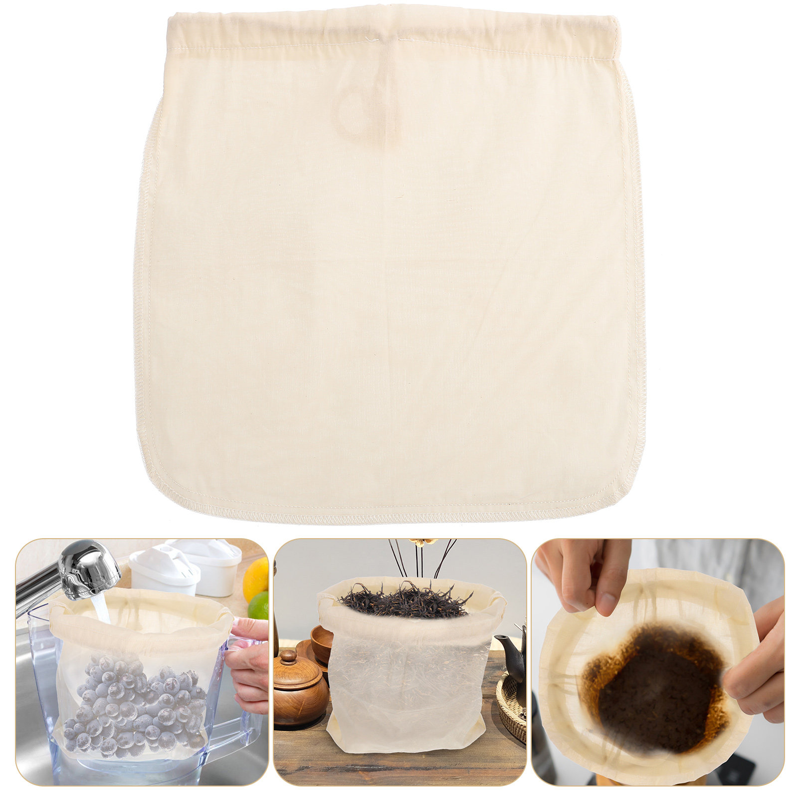 Baby Food Filter - Food Grade Cotton Cloth Filter Pouch