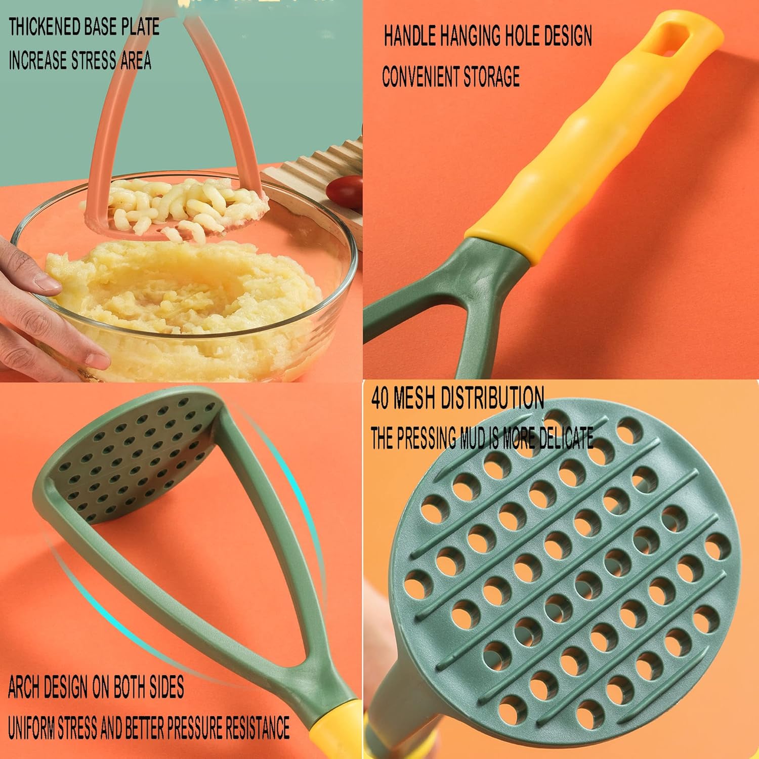 2pcs Potato Masher Manual Mash – обзор и цена Baby Food With Avocado