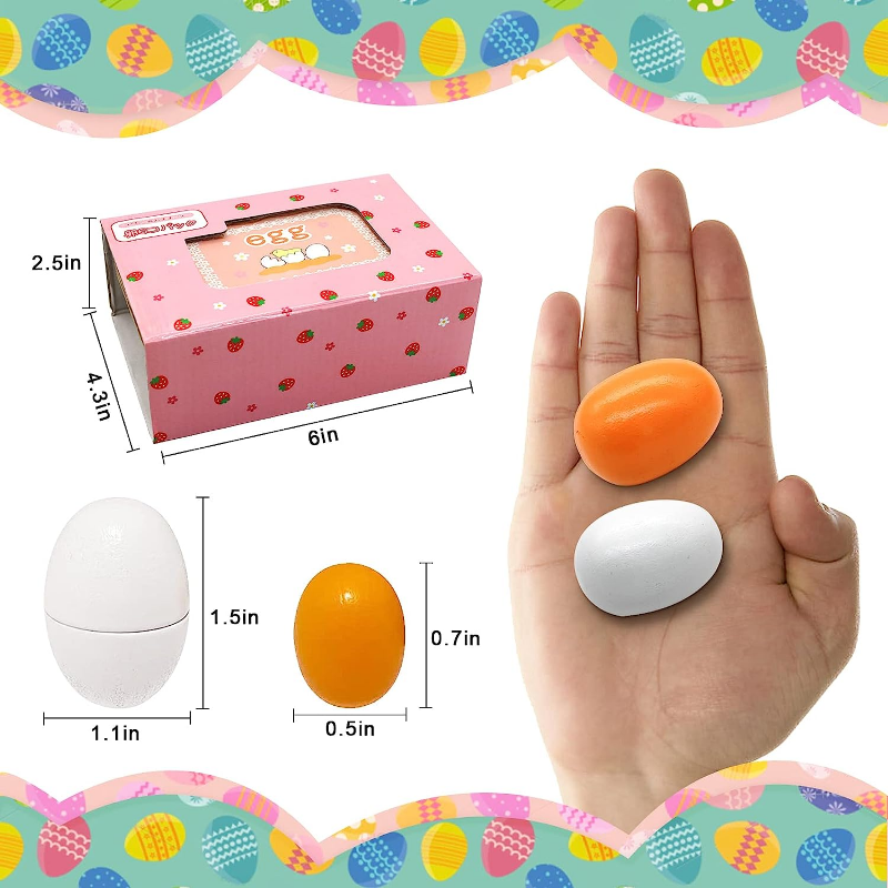 6pcs Wooden Eggs Toy Egg Kitch – обзор и цена Baby Food Egg