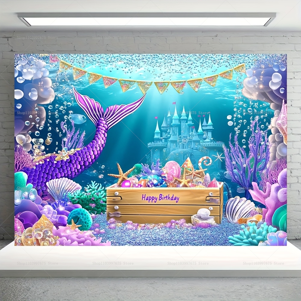 Mermaid Party Backdrops Childr – обзор и цена Baby Food Mixer