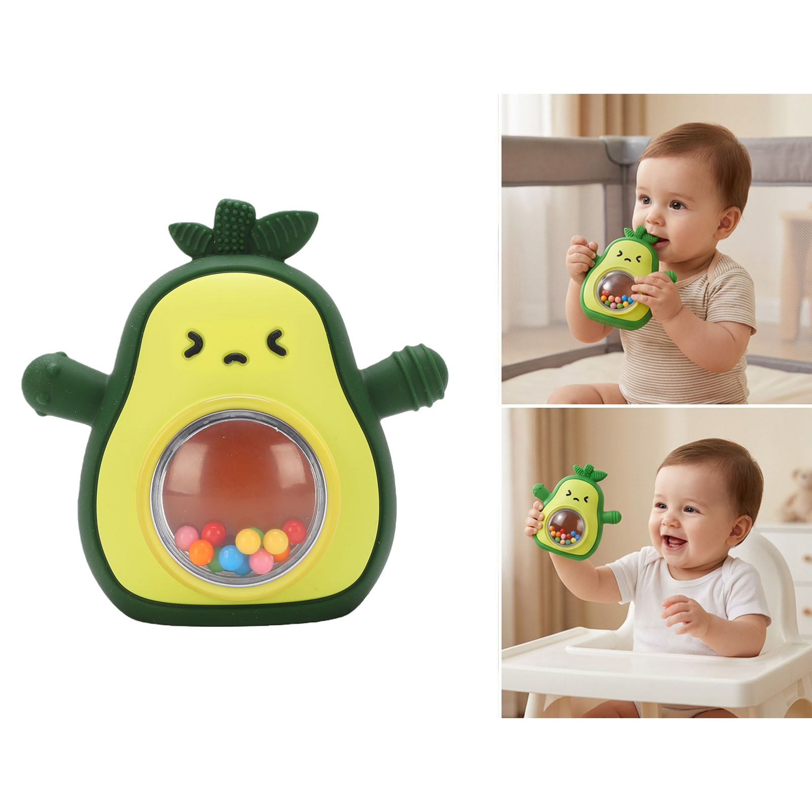 Baby Teether Rattle Silicone w – обзор и цена Baby Food With Avocado