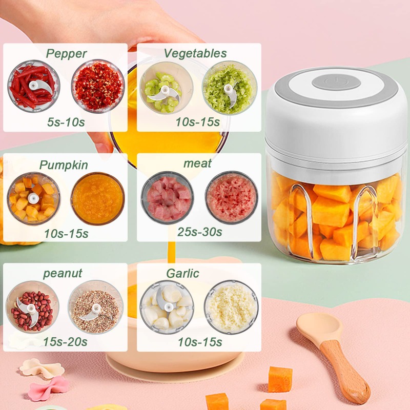 250ML Electric Garlic Grinder  – обзор и цена Baby Food Mixer