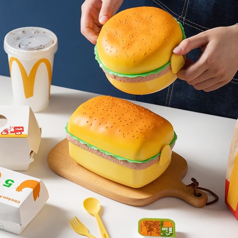 Hamburger Lunch Box Double Tie – обзор и цена Baby Food Container
